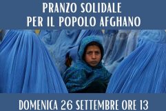 Pranzo solidale per il popolo afghano