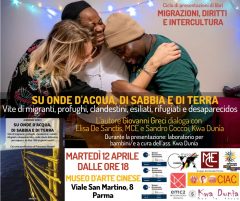 Su onde d'acqua, di sabbia e di terra