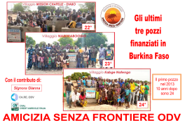 Tre pozzi in Burkina Faso