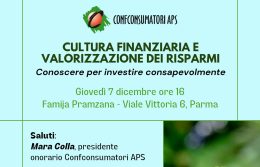 Cultura finanziaria e valorizzazione dei risparmi