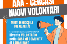 AAA Cercasi nuovi volontari a Langhirano!